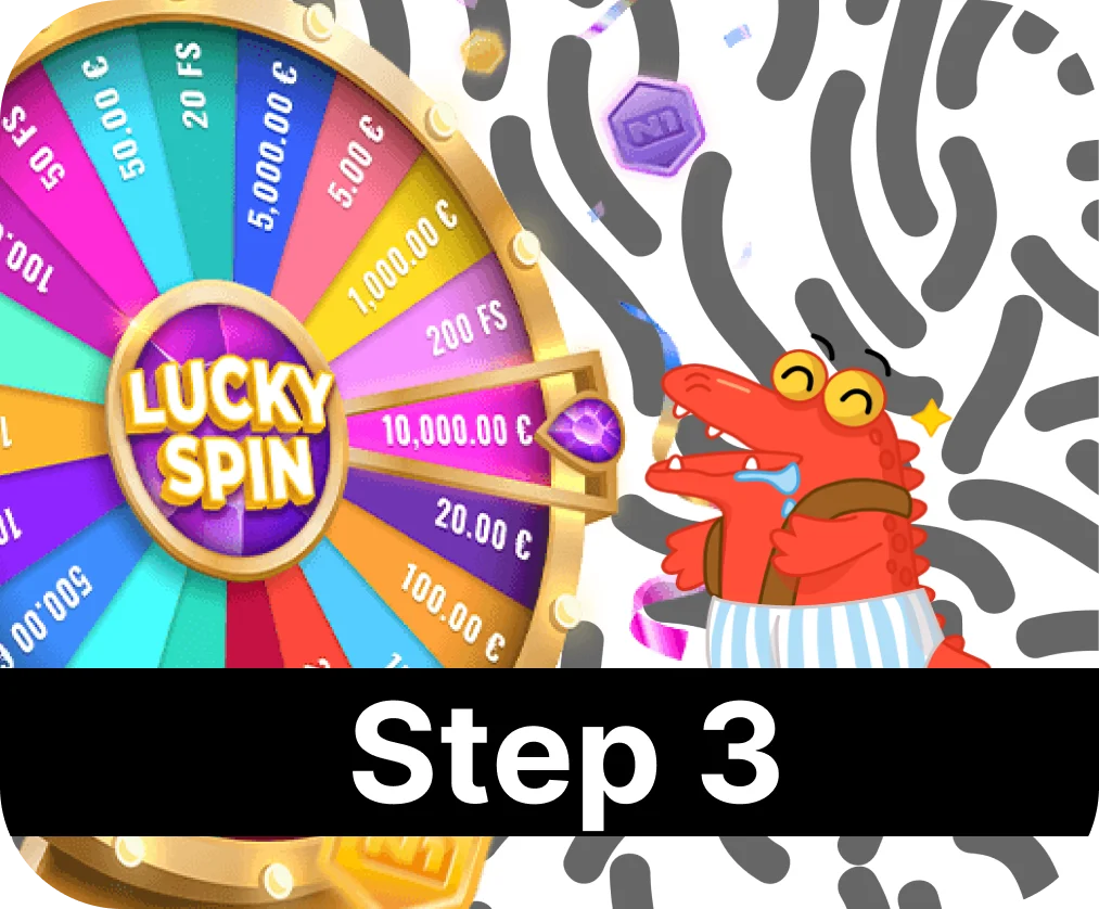 The third step to get BC Game lucky spin